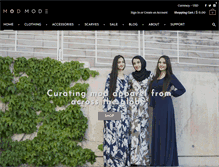 Tablet Screenshot of modmodeboutique.com